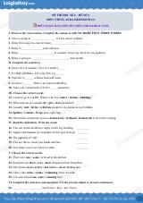 Đề thi học kì 2 Tiếng Anh 6 Friends Plus - Đề số 4